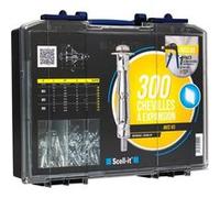 Coffret 300 chevilles à expansion SCELLIT - avec vis + pince à expansion - COF002-SP Noir G