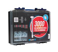 Scell-it - Coffret 3000 vis autoperceuses COF003-TCC - tête cylindrique Ø3,5-4,8 mm - cruciforme
