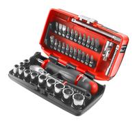 Coffret 38 pièces cliquet étanche + douilles 1/4 6 pans - FACOM - RL.NANO1PB