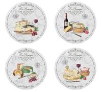 Easylife - Coffret 4 Assiettes Les FROMAGES DE NOS Regions