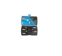 Coffret 4 Bedanes Carres + Meches L.U.70 Queue D.15.9mm Leman