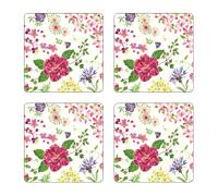 coffret 4 dessous de verre millefleurs