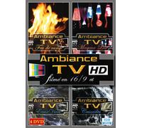 Coffret 4 Dvd Ambiance Tv : Feu De Camp - Magma Lux - Eaux Vives - Cascades