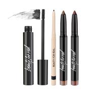 Coffret 4 fards paupi res Beauty for Real Bordeaux - Comprend un mascara haute d finition (Just Black), un eye-liner I-Line 24/7 (Black Magic)