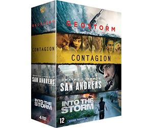 Coffret 4 Films : Contagion + Geostorm + San Andreas + Into The Storm [DVD]