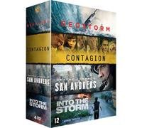 Coffret 4 Films : Contagion + Geostorm + San Andreas + Into The Storm - Pack
