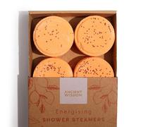 Coffret 4 Galets de Douche Effervescents Aromathérapie (Energisant - Orange)