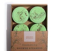 Coffret 4 Galets de Douche Effervescents Aromathérapie (Eveil - Vert)