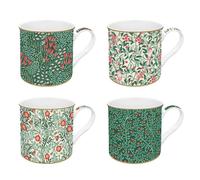 COFFRET 4 MUGS EN PORCELAINE FINE 300 ML FLORAL FANTASY - EASYLIFE