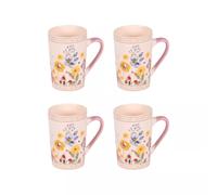 Coffret 4 mugs porcelaine 38cl Celeste