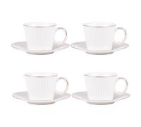COFFRET 4 P/T THE 22CL PURE porcelaine 11x8 cm