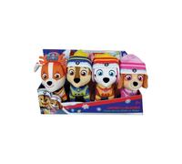 Coffret 4 peluches JEMINI PAT'PATROUILLE Chase Marcus Ruben Stella +/-12 cm Multicolore