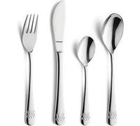 Coffret 4 pièces enfant ourson - Amefa - Argent / Métallique - Acier Inoxydable (inox) Blanc G