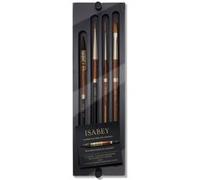 Coffret - 4 pinceaux - Aquarelle - Raphaël - Petit-gris Pur - Kolinsky - Syrus - Isaqua Gris