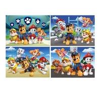 Coffret 4 puzzle progressif pat patrouille - 20 - 60 pieces set pack chien zuma everest marcus rocky chase stella + 1 carte