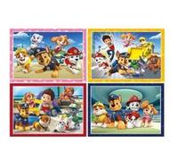 Coffret 4 Puzzles Pat Patrouille 12 - 16 - 20 - 24 Pieces Ryder Marcus Ruben Rocky Chase Stella Set Puzzle Enfant + 1 Carte Tigre