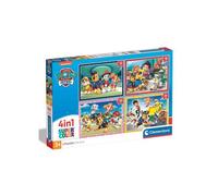 Coffret 4 Puzzles Pat Patrouille 12 - 16 - 20 - 24 Pieces Ryder Marcus Ruben Rocky Chase Stella Set Puzzle Enfant + 1 Carte Tigre