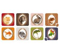 Coffret 4 Puzzles progressifs Animaux domestiques 16-20 - 24-30 Pieces + 1 Carte Offerte - pièces imprimées en Recto/Verso