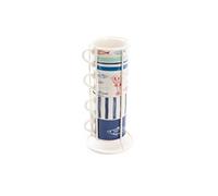 Coffret 4 tasses déjeuner Ariel - Amadeus - Bleu - Porcelaine BLEU G