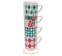 Coffret 4 tasses déjeuner Santa Amadeus