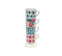 Coffret 4 tasses déjeuner Santa Amadeus