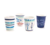 Coffret 4 tasses expresso Arial - Amadeus - Blanc - Porcelaine Blanc G
