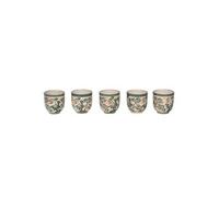 Coffret 4 tasses expresso Lina - Crème/Ivoire - Céramique