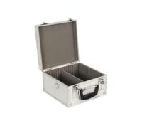 Coffret 40 CD - 290 x 265 x 183mm - Pour 40 CD angles vifs - 2 compartiments - Fermetures à clef