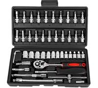 Coffret 46 pcs cliquet et douilles 1/4"" outils variateur Coffret multi-outils