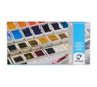 Coffret 48 godets peinture aquarelle Van Gogh Royal Talens boîte en métal