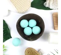 Coffret 5 Bombes de Bain - 5 x 40g - Effet Relaxant, Moment Détente - Senteur Exotique Monoï - Kit Bombe Bain Moussant - Cadeau Femme Original Beauté, Bien Etre - French Tendance