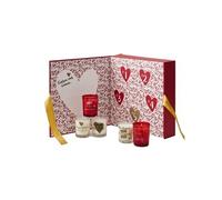 The home deco factory Coffret 5 bougies parfumées "Mon Amour" 50 g Blanc & Rouge