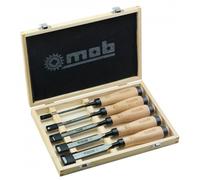 Peddinghaus 7000200001 Ciseau à bois set avec manche en Bois, Argent/beige, Set de 5 Pièces