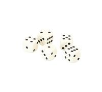 JeuJura – Coffret de 5 dés 16 mm – Accessoire jeu de société – Blister – 8981
