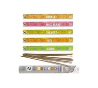 Coffret 5 encens japonais parfumés + encens ayurvédique