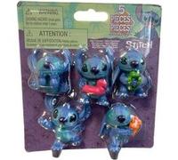 Just Play Coffre de 5 Figurines Stitch de Disney, Figurines à Collectionner de 5,7 cm de Haut, Figurines Bleues, Extra-terrestre, Jouets pour Enfants de 3 Ans et Plus