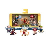 Coffret 5 Figurines Miniatures Affrontement One Piece - édition Live Action Netflix, 5 Personnages de 5 à 6,35 cm : Luffy, Zoro, Chopper, Mr. 5 et Wapol, Collectionne-Les Tous !