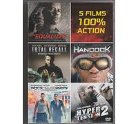 Coffret 5 Films (The Equalizer - Hancock - Total Recall - White House Down - Hyper Tension 2)