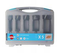 Leman Machine – Coffret 5 mèches à bouchonner HSS – Queue 13 – D15/20/25/30/35