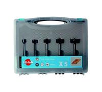 Coffret 5 mèches à façonner LEMAN 100.700.05 - Fond plat - Carbure HM