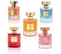 Coffret 5 Parfums Orientaux - Eau de Parfum Mixte & Femme - Yana Pink, Jumrah, Blueberry Bliss, Faris Al Arabia, Zahra Arabia - 5x100ml - Parfum de Dubaï - Longue Durée - Idée Cadeau Luxe