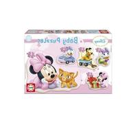 Coffret 5 Puzzles Enfant Progressif 3 - 4 -5 Pieces Minnie Daisy Chien Pluto - Personnage Disney