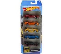 Coffret 5 véhicules hot wheels nightburnerz - set voitures miniatures + carte animaux - jouet enfant
