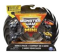 Monster Jam - Coffret DE 5 VÉHICULES MINIS 1:87-5 Véhicules Authentiques Monster Trucks Officiels Format Mini - À Collectionner Echelle 1:87 - Show Jouet Enfant 3 Ans et +