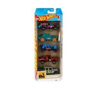 Coffret 5 vehicules pour Hot Wheels : Baja Blazers - Set Voitures Miniatures + Carte Tigre - Jouet Enfant