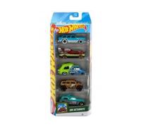 Coffret 5 véhicules pour Hot Wheels : hw getaways - Set Voitures Miniatures + Carte Tigre - Jouet Enfant