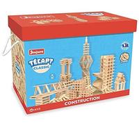 Coffret 500 planchettes en Bois Naturel Maxi Baril XXL - pour tecap Classic - Jeu de Construction - Fabrique en France - pour jeujura