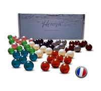 Coffret 52 Perles Bain Naturelles d'Huile de Soja Sans Paraben|8 Parfums Enchanteurs|Boules Hydratantes & Relaxantes pour Bain|Peau Douce, Lisse & Parfumée | Cadeaux Noël, Anniversaire, Saint-Valentin