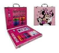 Coffret 55 pièces Minnie Disney boîte pour enfants avec couleurs articles de papeterie autocollants