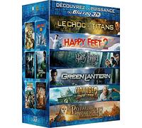 Coffret 6 Blu-ray 3D - Harry Potter et les Reliques de la Mort / Le choc des Titans / Happy Feet 2 / Voyage au centre de la terre 2 / Green Lantern / Le Royaume de Ga'Hoole